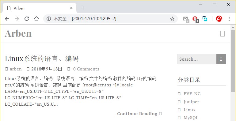 直接使用IPv6地址访问网站